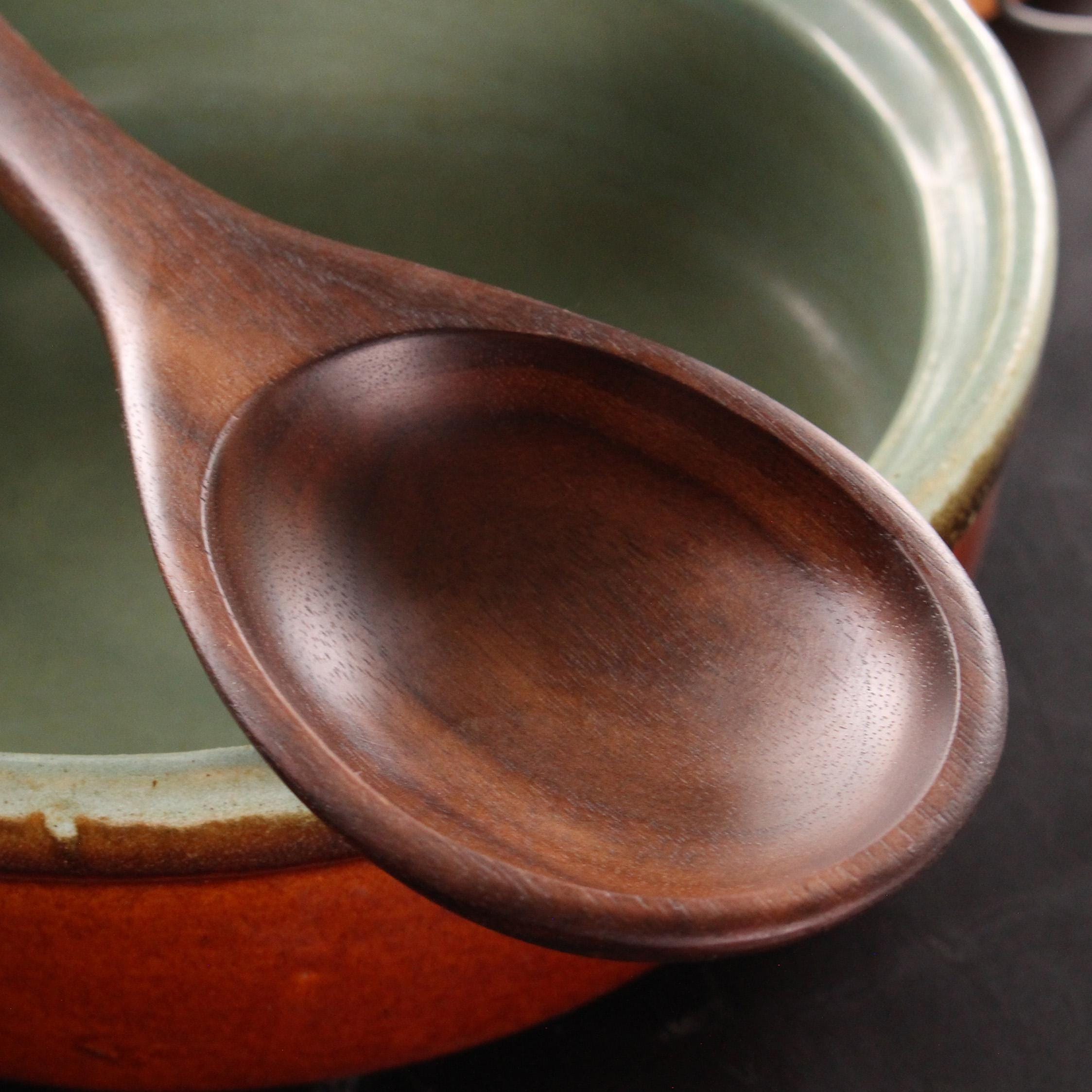 Handmade heirloom quality wooden stirring and mixing spoon hand hand - carved from Cherry wood, Maple wood, and Walnut wood. - Image 10